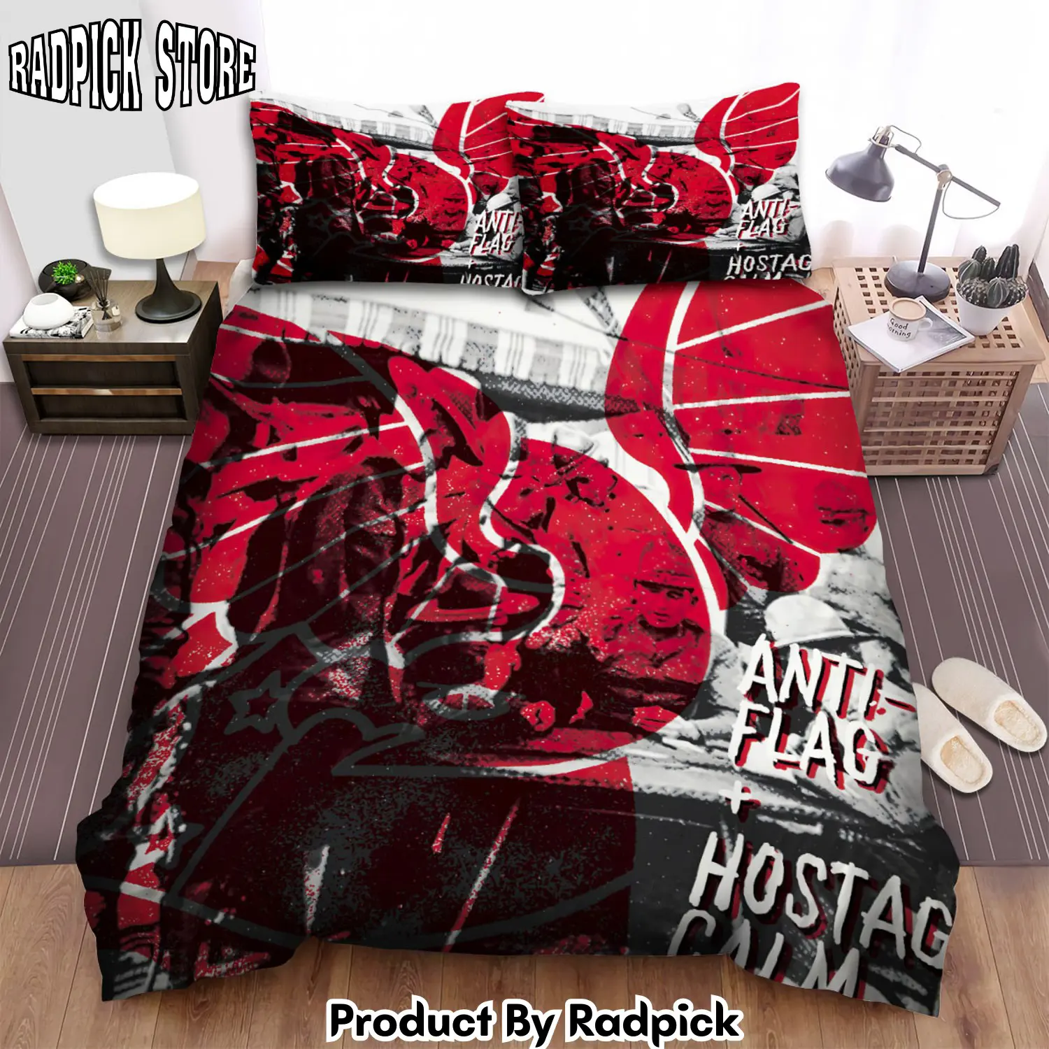 Radpick antiflag hostage calm duvet cover bedroom sets comfortable bedding sets rp3278737